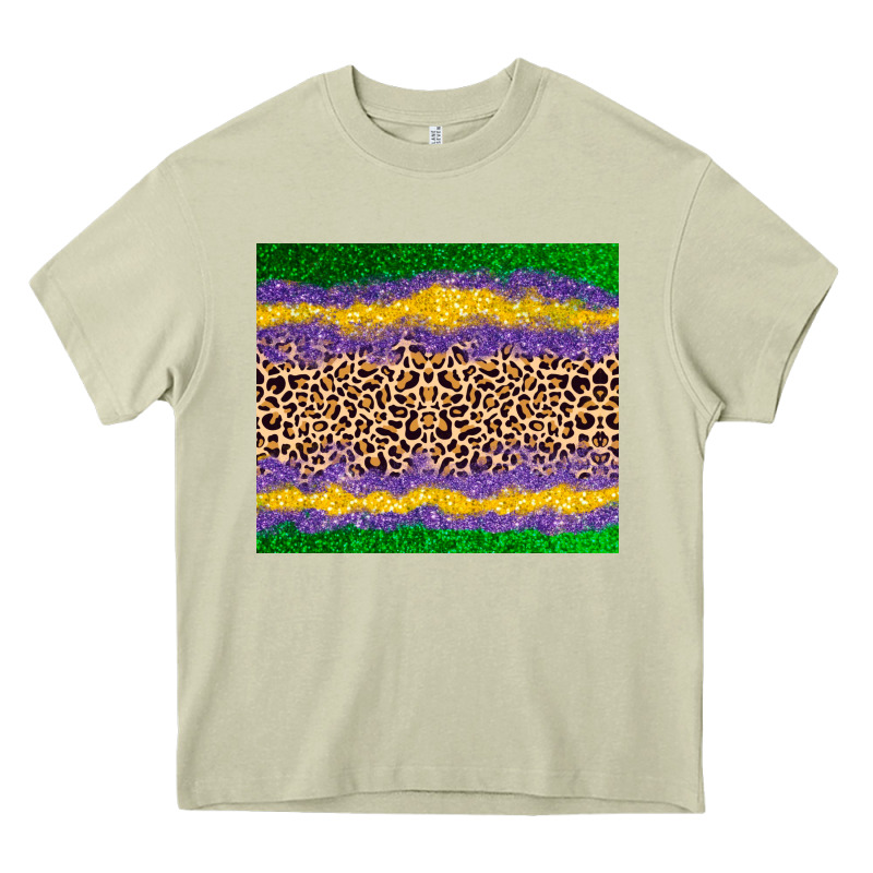 Mardi Gras Leopard Heavy Core Tee by AdoDesignShop | Teevron