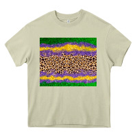 Mossy mardi gras leopard Heavy Core Tee - AdoDesignShop