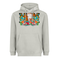 Moon Dust Mom Cow Flowers Heavyweight Hoodie - CowCowDesign