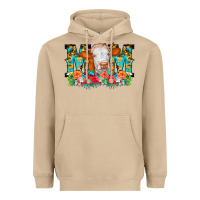 Mushroom Mom Cow Flowers Heavyweight Hoodie - CowCowDesign