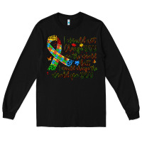 Black autism awareness Long Sleeve Tee - Artiststas
