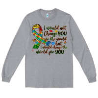Heather Grey autism awareness Long Sleeve Tee - Artiststas