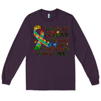 Plum autism awareness Long Sleeve Tee - Artiststas