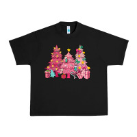 Black Pink Christmas trees Urban Heavy Tee - NancyCooperArtShop