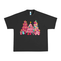Pigment Black Pink Christmas trees Urban Heavy Tee - NancyCooperArtShop