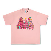 Salmon Pink Christmas trees Urban Heavy Tee - NancyCooperArtShop