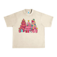 Sandshell Pink Christmas trees Urban Heavy Tee - NancyCooperArtShop