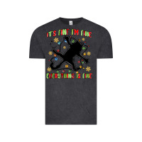 Vintage Black it's fine i'm fine everything is fine Vintage Tee - MaliasSmallBusiness