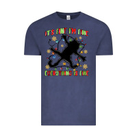 Vintage Denim it's fine i'm fine everything is fine Vintage Tee - MaliasSmallBusiness