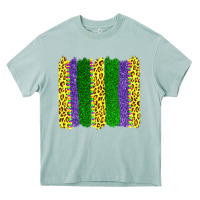 Arona mardi gras leopard brushstrokes Heavy Core Tee - AdoDesignShop