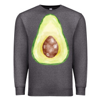 Charcoal Heather half avocado fa element Premium Sweatshirt - FaDigitalArtStudio