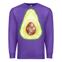 Purple half avocado fa element Premium Sweatshirt - FaDigitalArtStudio