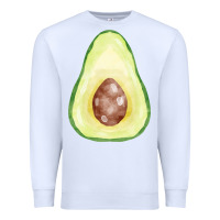 White half avocado fa element Premium Sweatshirt - FaDigitalArtStudio