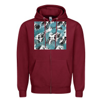 Burgundy teal glitter and cowhide Zipper Hoodie - TumblerDesignByShophia