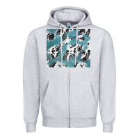 Heather Grey teal glitter and cowhide Zipper Hoodie - TumblerDesignByShophia