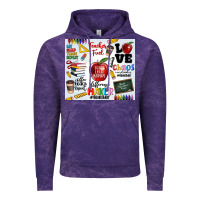 Cloud Purple teacher Vintage Hoodie - MaliasSmallBusiness