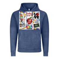 Vintage Denim teacher Vintage Hoodie - MaliasSmallBusiness