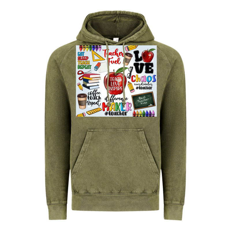 Teacher Vintage Hoodie by MaliasSmallBusiness | Teevron