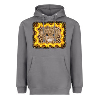 Storm Baby Cow Leopard Sunflowers Heavyweight Hoodie - CowCowDesign