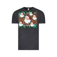 Vintage Black santa Vintage Tee - JahusDesignShop