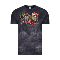 Cloud Black santa baby Vintage Tee - MaliasSmallBusiness