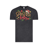 Vintage Black santa baby Vintage Tee - MaliasSmallBusiness