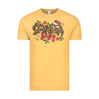 Vintage Mustard santa baby Vintage Tee - MaliasSmallBusiness