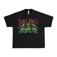 Black Saint Nick's Christmas Tree Farm Urban Heavy Tee - MaliasSmallBusiness