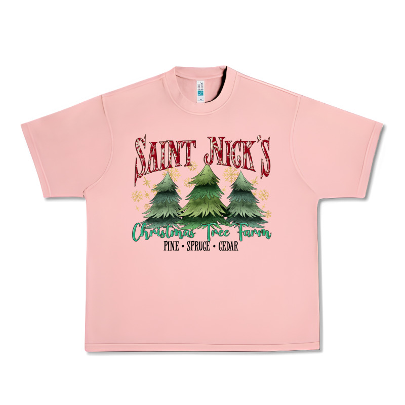 Saint Nick's Christmas Tree Farm Urban Heavy Tee by MaliasSmallBusiness | Teevron