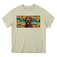 Mossy western chocolate labrador license plate Heavy Core Tee - Artiststas
