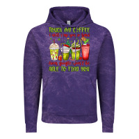 Cloud Purple christmas characters coffee cups Vintage Hoodie - MaliasSmallBusiness