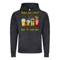 Vintage Black christmas characters coffee cups Vintage Hoodie - MaliasSmallBusiness