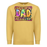 Antique Gold lgbtq tie dye dad Premium Sweatshirt - OliviaCreatesArt