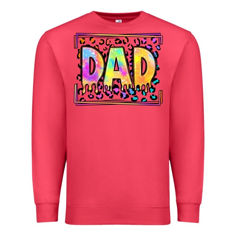 Lgbtq Tie Dye Dad Premium Sweatshirt by OliviaCreatesArt | Teevron