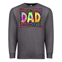 Charcoal Heather lgbtq tie dye dad Premium Sweatshirt - OliviaCreatesArt