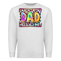 Oatmeal Heather lgbtq tie dye dad Premium Sweatshirt - OliviaCreatesArt