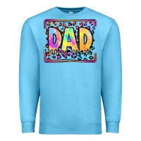 Ocean Blue lgbtq tie dye dad Premium Sweatshirt - OliviaCreatesArt