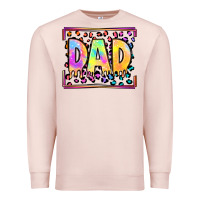 Pale Pink lgbtq tie dye dad Premium Sweatshirt - OliviaCreatesArt
