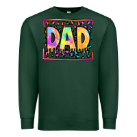 Sports Green lgbtq tie dye dad Premium Sweatshirt - OliviaCreatesArt