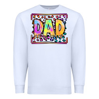 White lgbtq tie dye dad Premium Sweatshirt - OliviaCreatesArt