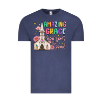 Vintage Denim amazing grace how sweet the sound Vintage Tee - MaliasSmallBusiness