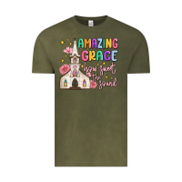 Vintage Olive amazing grace how sweet the sound Vintage Tee - MaliasSmallBusiness