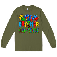 Army Green my brother is au some a Long Sleeve Tee - Artiststas