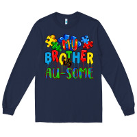Navy my brother is au some a Long Sleeve Tee - Artiststas