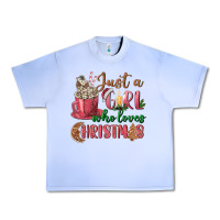 Grape Ice Pink Just a girl who loves Christmas Urban Heavy Tee - NancyCooperArtShop