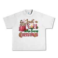 Lunar Rock Pink Just a girl who loves Christmas Urban Heavy Tee - NancyCooperArtShop