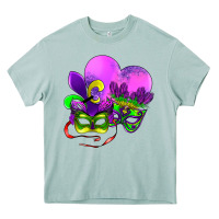 Mardi Gras Heart And Mask Heavy Core Tee | Teevron