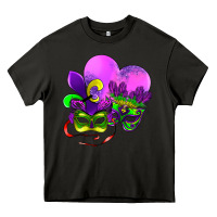 Asphalt mardi gras heart and mask Heavy Core Tee - AdoDesignShop