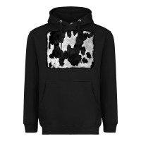Black Cowhide Heavyweight Hoodie - CowCowDesign