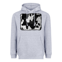 Heather Grey Cowhide Heavyweight Hoodie - CowCowDesign